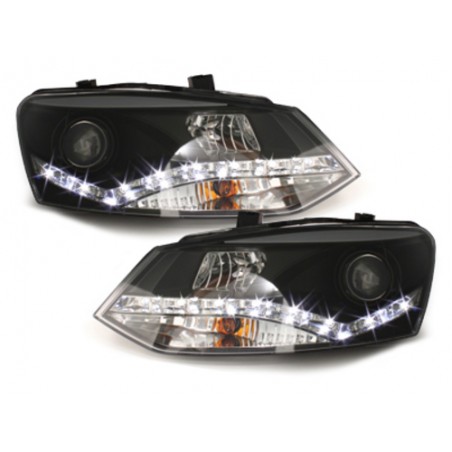 DAYLINE headlights suitable for VW Polo 6R 09+_drl optic_black