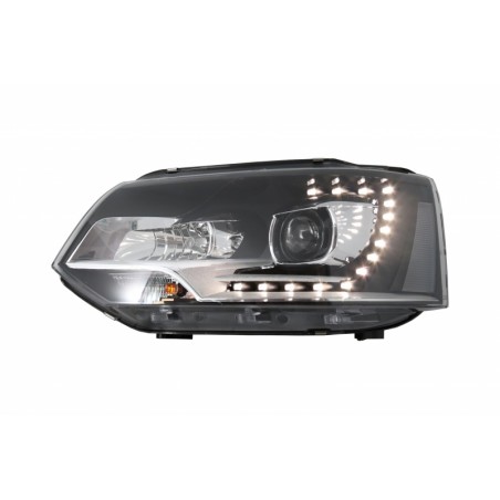 LED Dayline Headlights suitable for VW Transporter T5 (2010-2015) Xenon Look