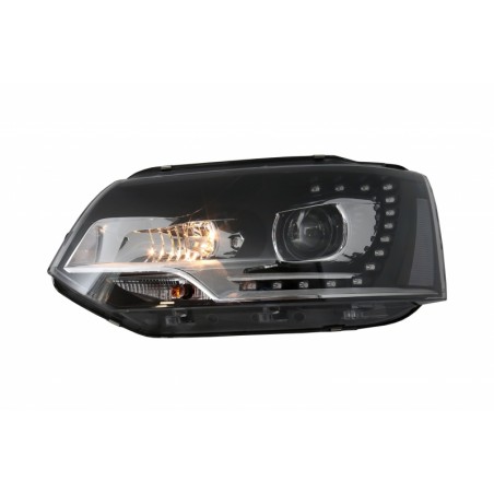 LED Dayline Headlights suitable for VW Transporter T5 (2010-2015) Xenon Look