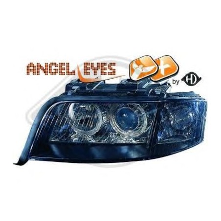 phares design XENON, noir, D2S+H7, pour règl. électr., anneaux A6, phares design XENON, noir, D2S+H7, pour règl. électr., anneaux A6,