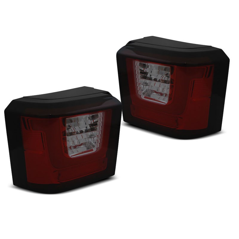 Feux led lightbar pour Transporter T4 Rouge fumé