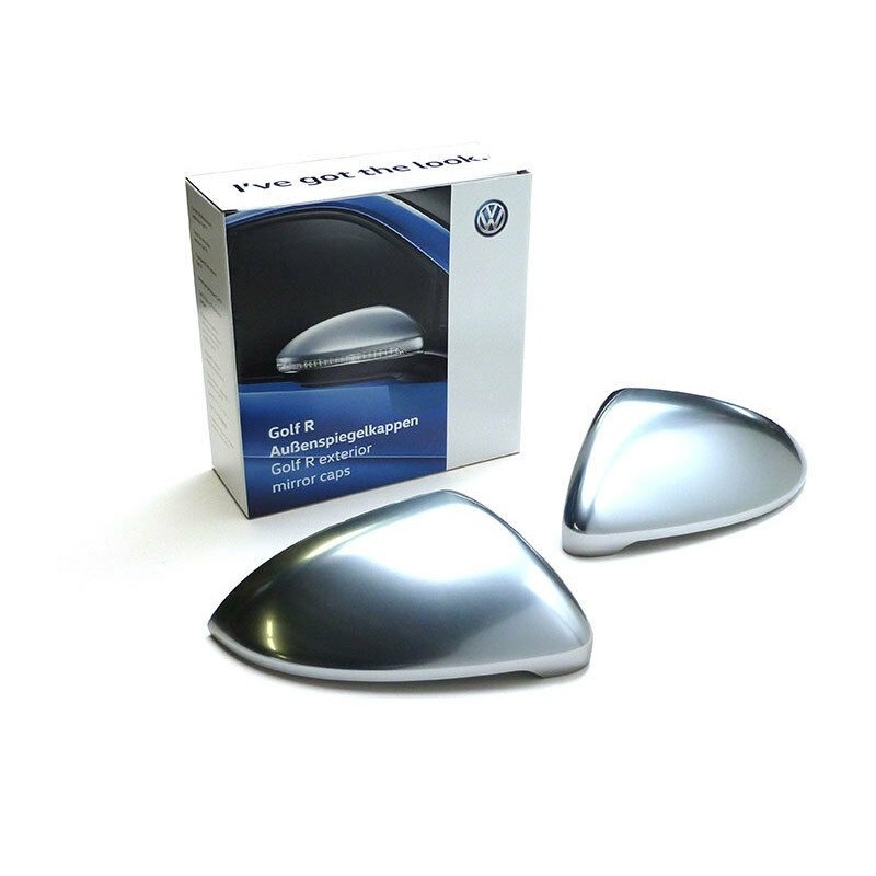 Coques de rétroviseur chromées mat pour Golf 7 et Golf 7 SW