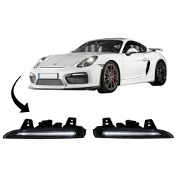 Kit Led Drl pour pare-chocs Porsche Cayman 981C et Boxster 981- GT4 Design
