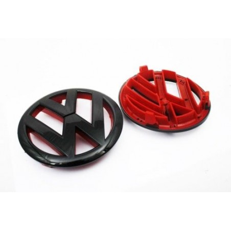 Logo de calandre Noir brillant et rouge Golf 6 Logo de calandre Noir brillant et rouge Golf 6