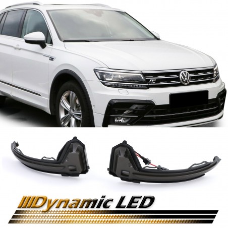 Clignotants de rétroviseur  LED à effet dynamique noir VW TIGUAN 2