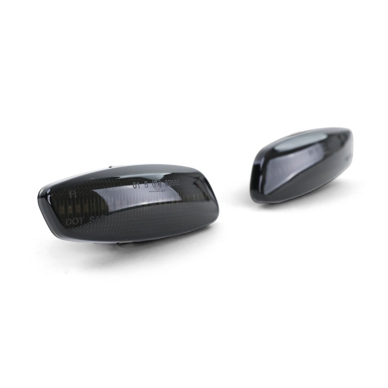 Clignotants de rétroviseur LED à effet dynamique noir Peugeot / Citroën Clignotants de rétroviseur LED à effet dynamique noir Peugeot / Citroën