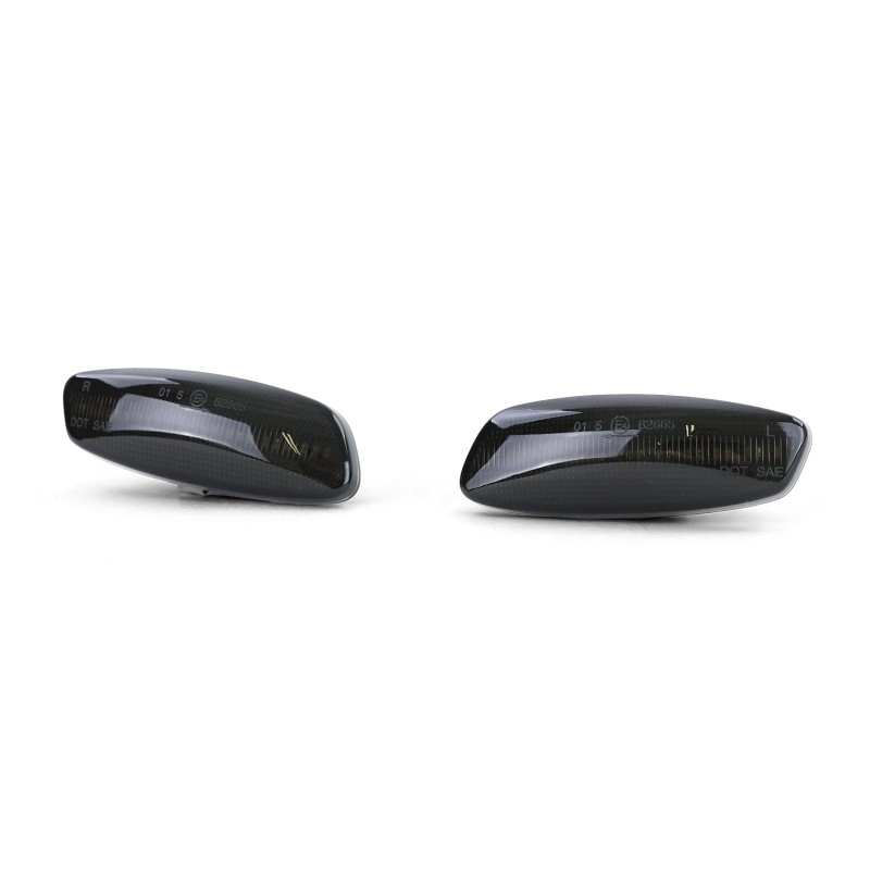 Clignotants de rétroviseur LED à effet dynamique noir Peugeot / Citroën Clignotants de rétroviseur LED à effet dynamique noir Peugeot / Citroën