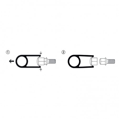 Kit de couvres écrous de jantes en plastique noir - 17mm - set de 20+1 pièces