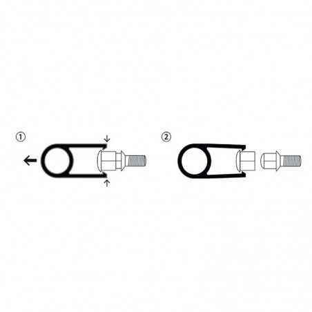 Kit de couvres écrous de jantes en plastique chromé - 17mm - set de 20+1 pièces