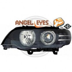 phares design, avec anneaux, avec correct. phare, noir, avec clign. LED   BMW X5