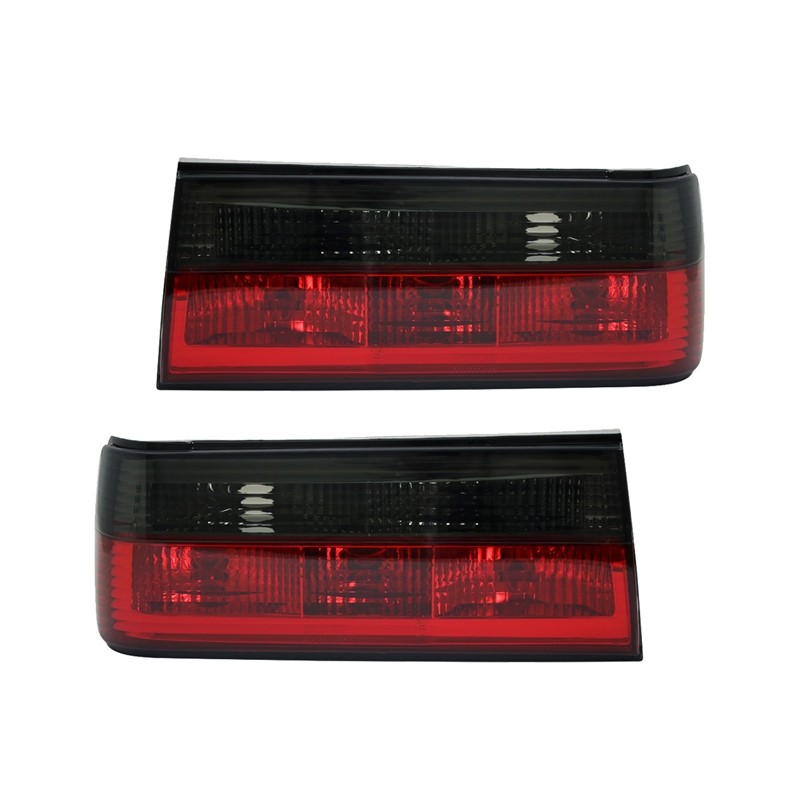 FEUX ARRIÈRES DESIGN, ROUGE/GRIS         BMW E30, +CABRIO+TOURING 90-93