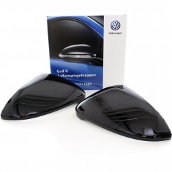 Coques de rétroviseur Golf 7 Noir brillant