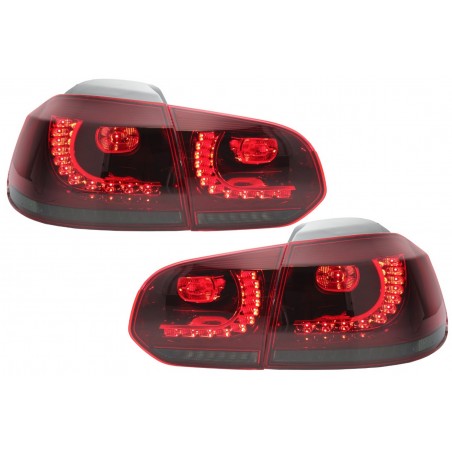 Feux rouge fumé VW Golf 6 Full Led à clignotants dynamique