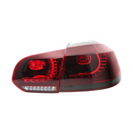 Feux rouge fumé VW Golf 6 Full Led à clignotants dynamique