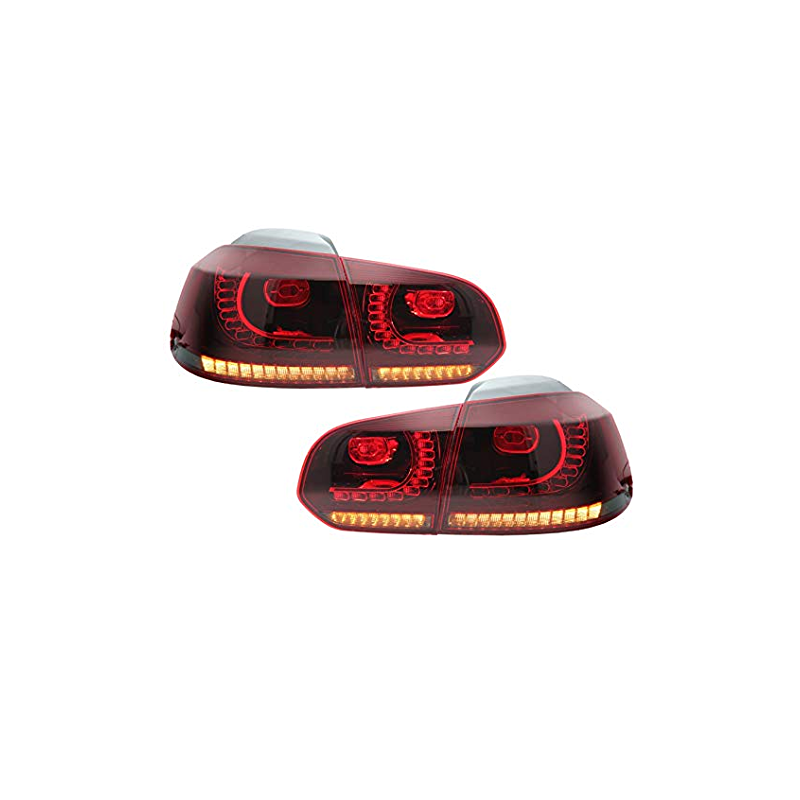 Feux rouge fumé VW Golf 6 Full Led à clignotants dynamique