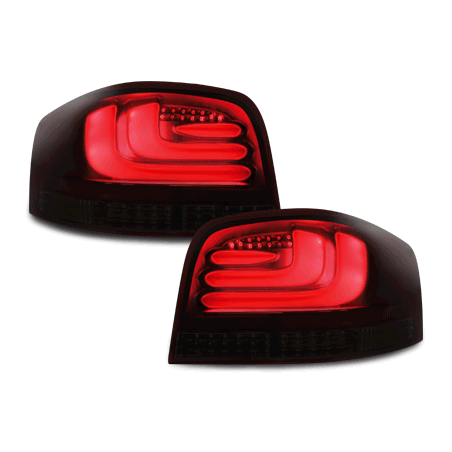 Feux LED Audi A3 8P 03-09 Noir/Rouge/Fume