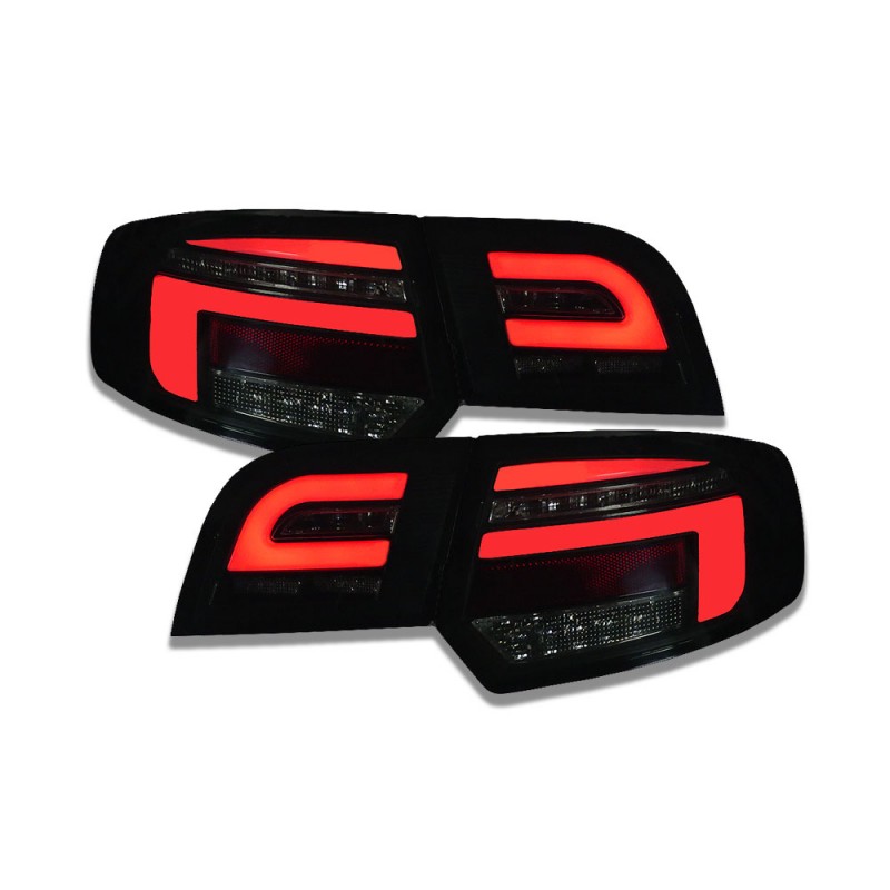 Feux arrière à LED Audi A3 8P Sportback 08-14 8V facelift optique noir/fumé - RA17SLBSY