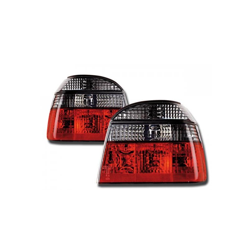 Feux arrières kit Feu arrière VW Golf 3 type 1HXO Bj. 92-97 noir rouge