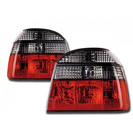 Feux arrières kit Feu arrière VW Golf 3 type 1HXO Bj. 92-97 noir rouge