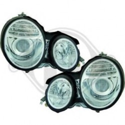 phares design, chrome, H7/H7, règl. électr.,      W210,