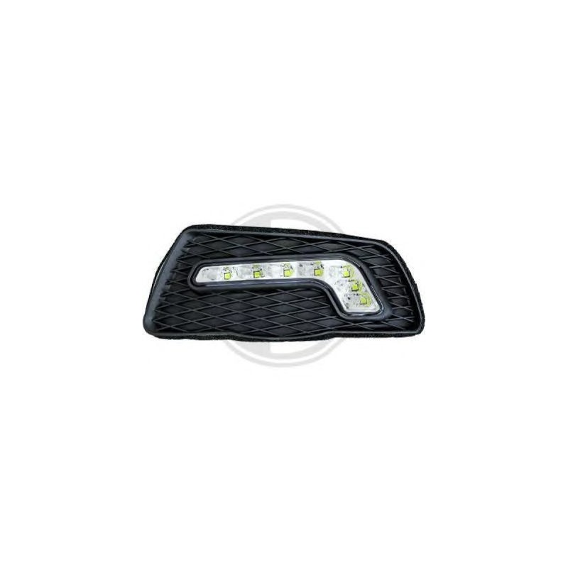 feux diurnes, set, avec grilles pour anti-br., noir, homologation R87     MERCEDES W204,