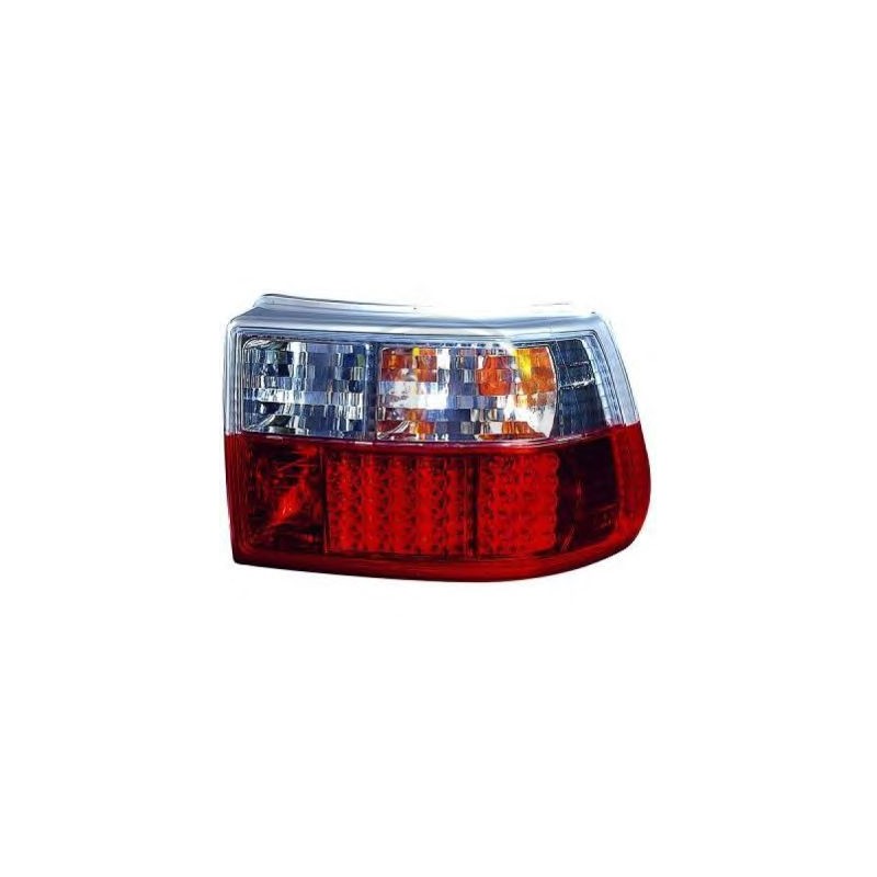 Feux arrière design rouge/blanc, LED, Opel ASTRA F, 3/5-portes