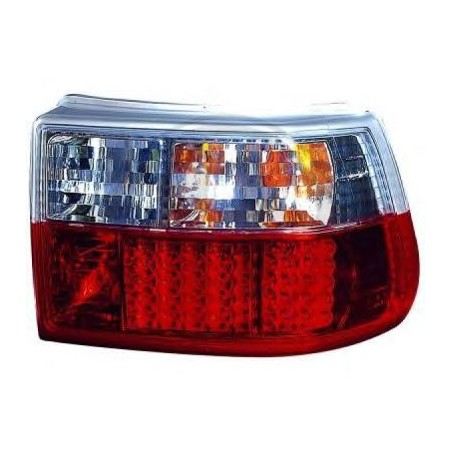 Feux arrière design rouge/blanc, LED, Opel ASTRA F, 3/5-portes