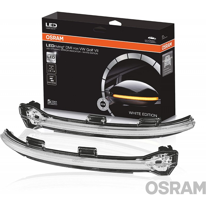 Kit Clignotants de rétroviseurs LED dynamique Chrome OSRAM Golf 7 et Touran