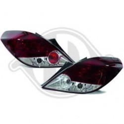 Feux arrière LED rouge/blanc Opel Corsa D