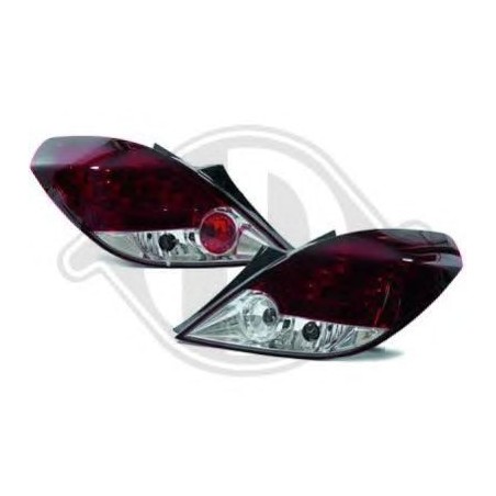 Feux arrière LED rouge/blanc Opel Corsa D