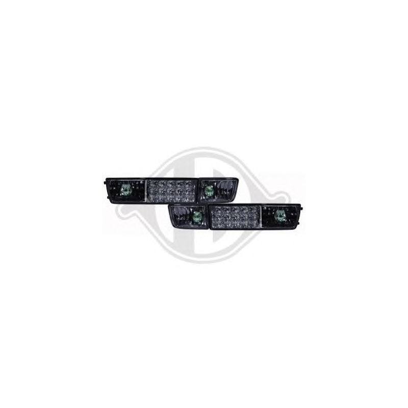 phare anti-brouillard, set, noir, LED, clign.        GOLF,