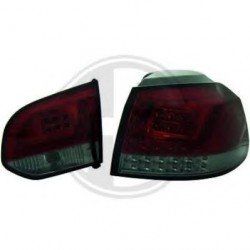 Feux arrière design rouge/fumé LED int./ext. Volkswagen Golf 6 Berline