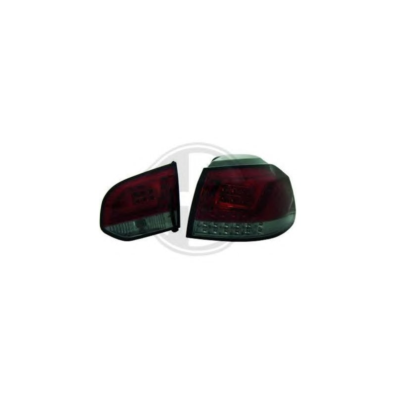 Feux arrière design rouge/fumé LED int./ext. Volkswagen Golf 6 Berline