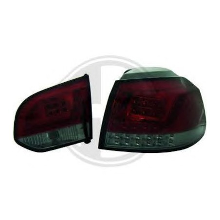 Feux arrière design rouge/fumé LED int./ext. Volkswagen Golf 6 Berline