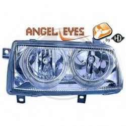 phares design, chrome, H7/H7, règl. électr., anneaux      VENTO 