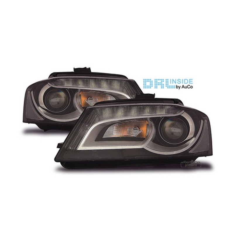 Projecteurs avec Feux Diurnes pour AUDI A3 (8P)
