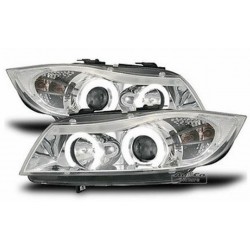 Projecteurs  avec 2 Angel Eyes  BMW E90 / E91