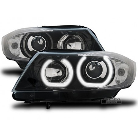 Projecteurs avec 2 Angel Eyes LED pour BMW E90 / E91