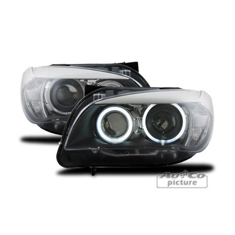 Projecteurs avec LED Angel Eyes pour BMW X1 (E84)