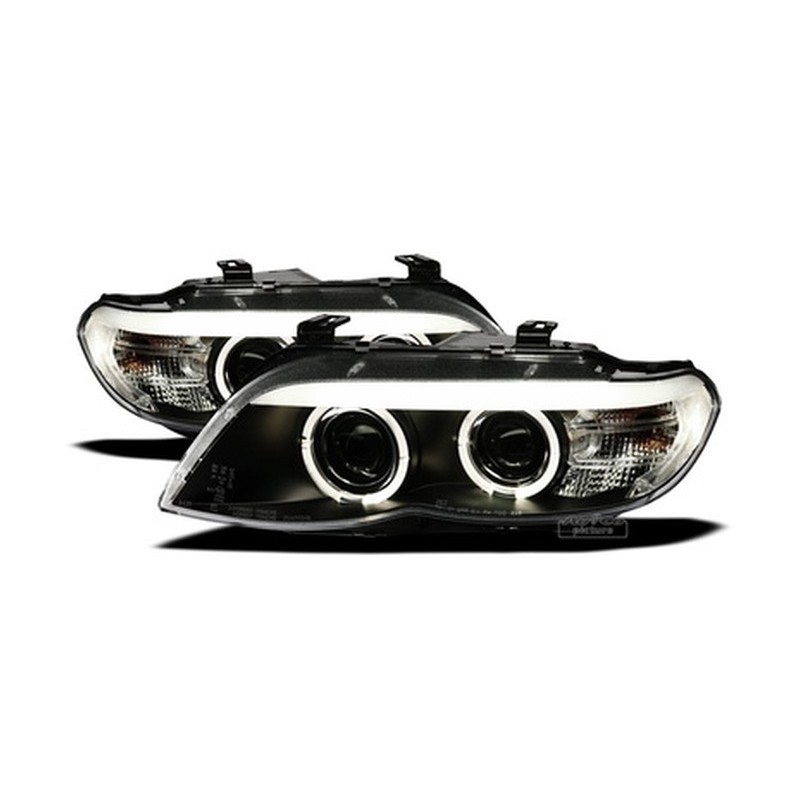 XENON Projecteurs avec 2 Angel Eyes pour BMW E53 / X5