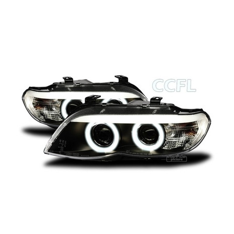 XENON Projecteurs avec 2 CCFL Angel Eyes pour BMW E53 / X5