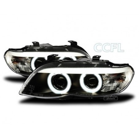 Projecteurs avec 2 CCFL Angel Eyes pour BMW E53 / X5