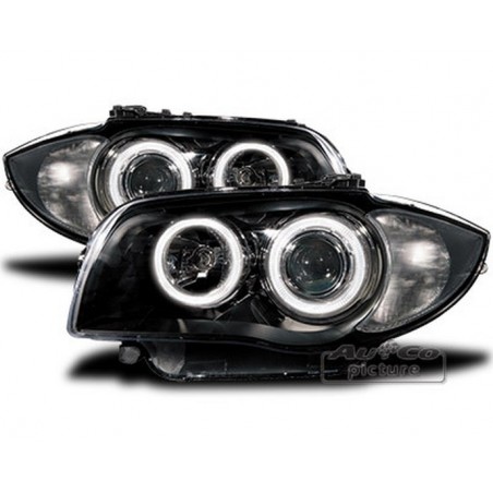 Projecteurs avec Angel Eyes pour BMW E81/E82/E87/E88