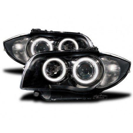 Projecteurs avec Angel Eyes pour BMW E81/E82/E87/E88