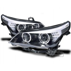 Projecteurs avec Angel Eyes pour BMW 5 SERIE Xénon