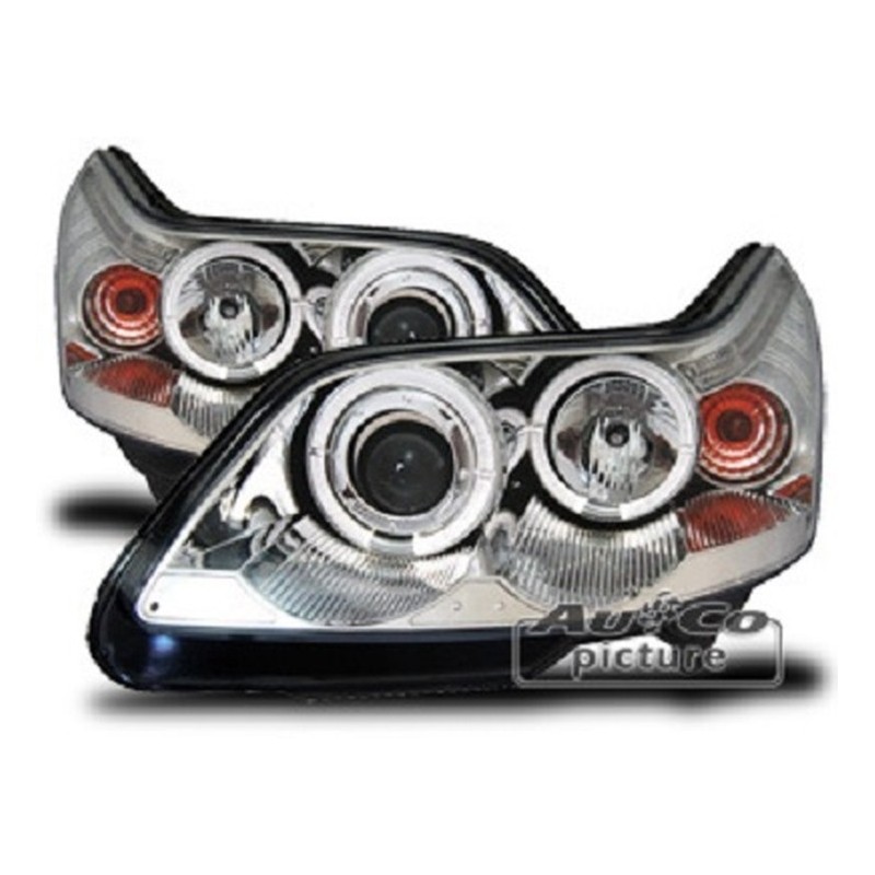Projecteurs  avec 2 Angel Eyes  Citroen C4
