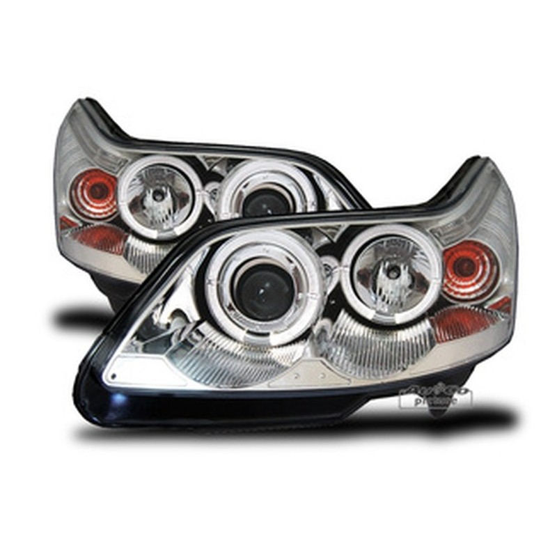 Projecteurs  avec 2 Angel Eyes  Citroen C4