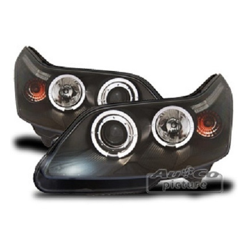 Projecteurs  avec 2 Angel Eyes  Citroen C4