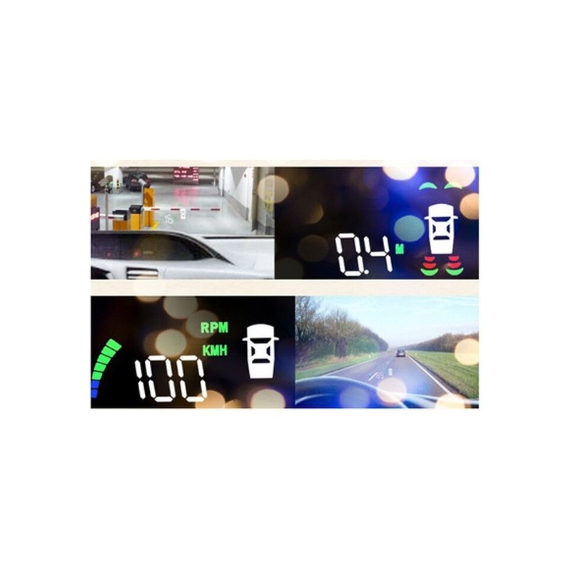 Head Up Display (OBD 2) +Parking Sensors