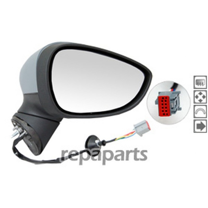Retroviseur pour FORD FIESTA 6 (JA8) - Droit - Electrique + Chauffant Retroviseur pour FORD FIESTA 6 (JA8) - Droit - Electrique + Chauffant